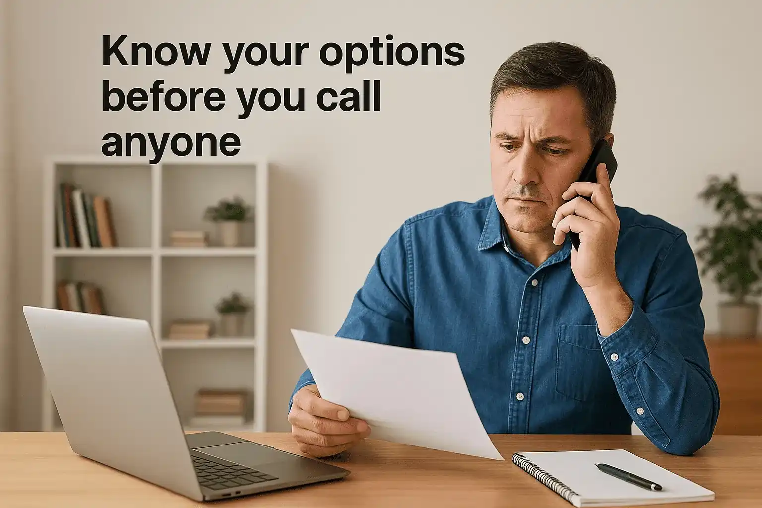 Know your options before you call anyone