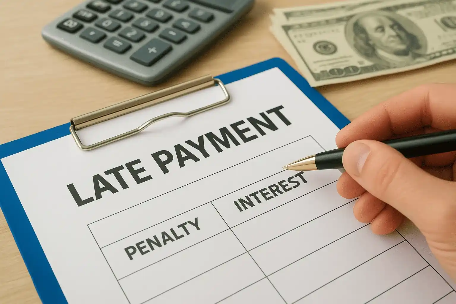 Late payment penalty and how interest adds up