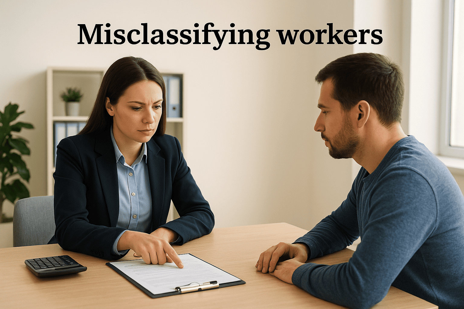 Misclassifying workers
