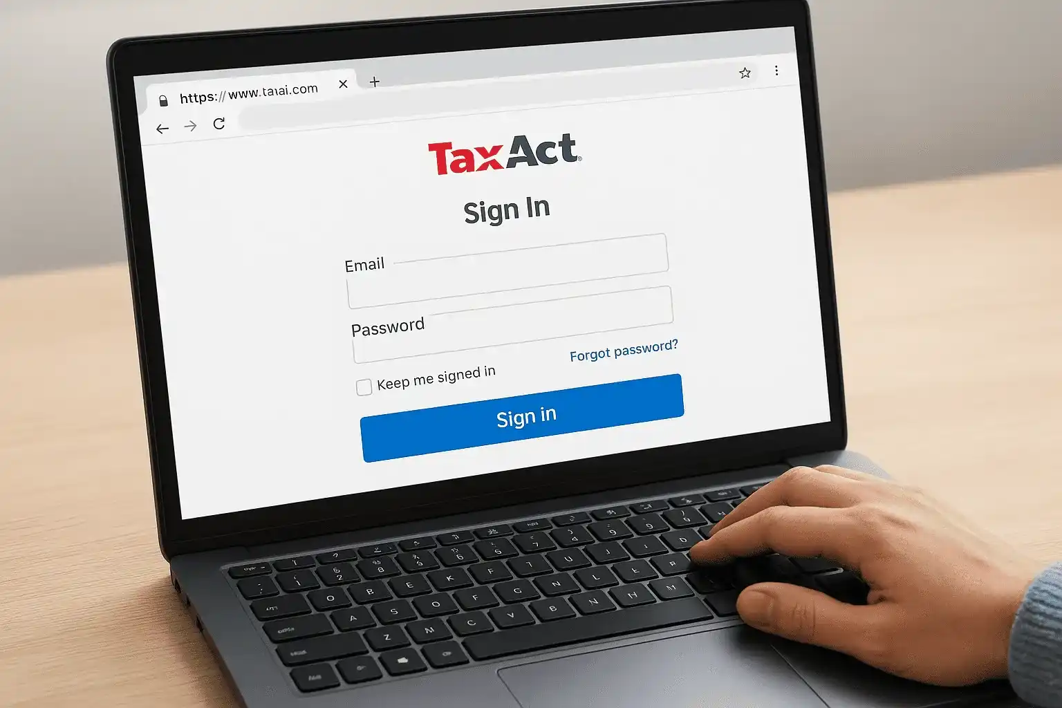 Navigate directly to the secure sign-in portal