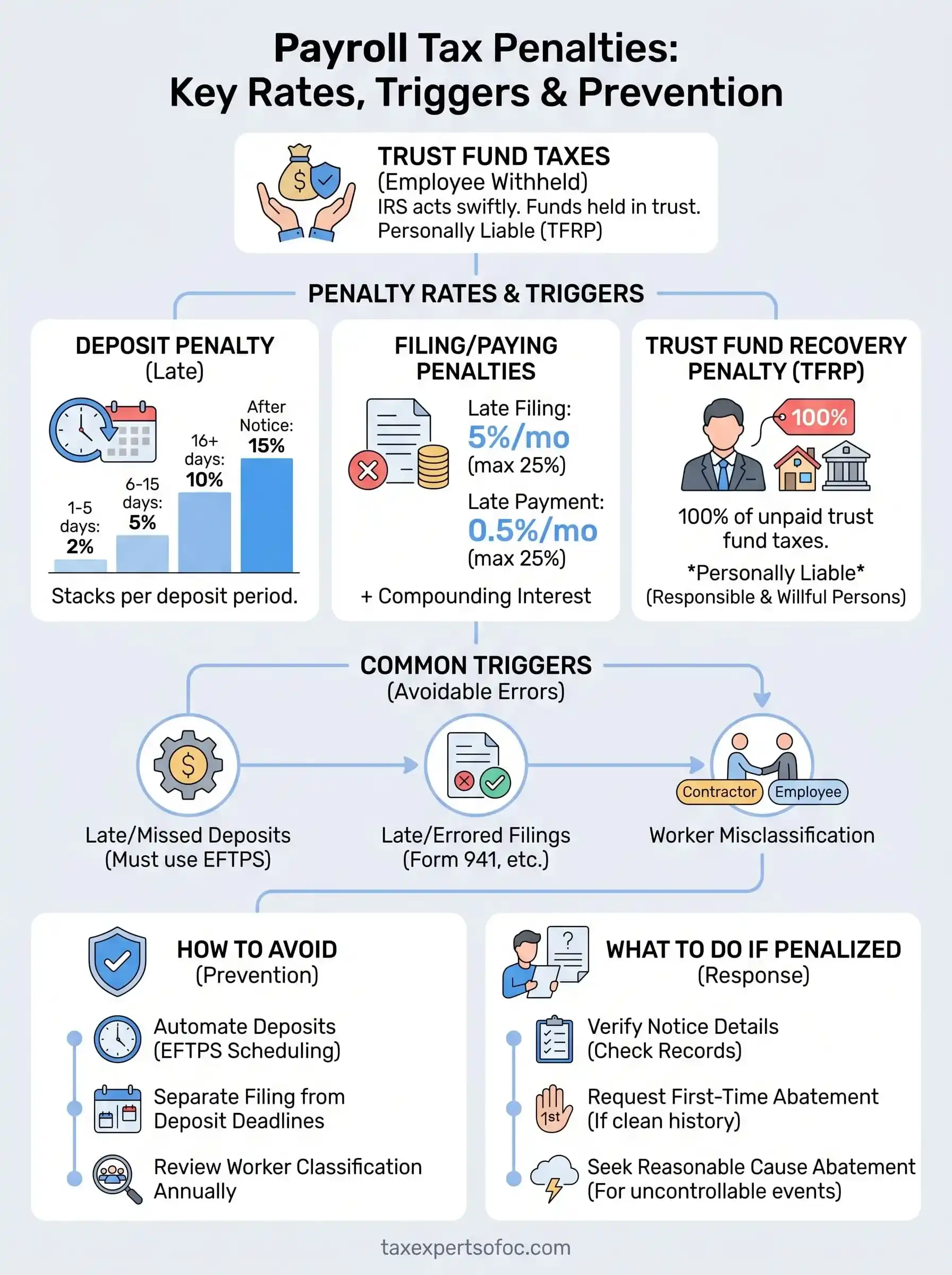 payroll tax penalties infographic
