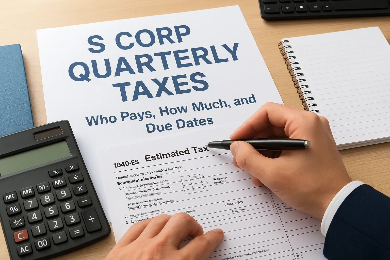quarterly taxes s corp