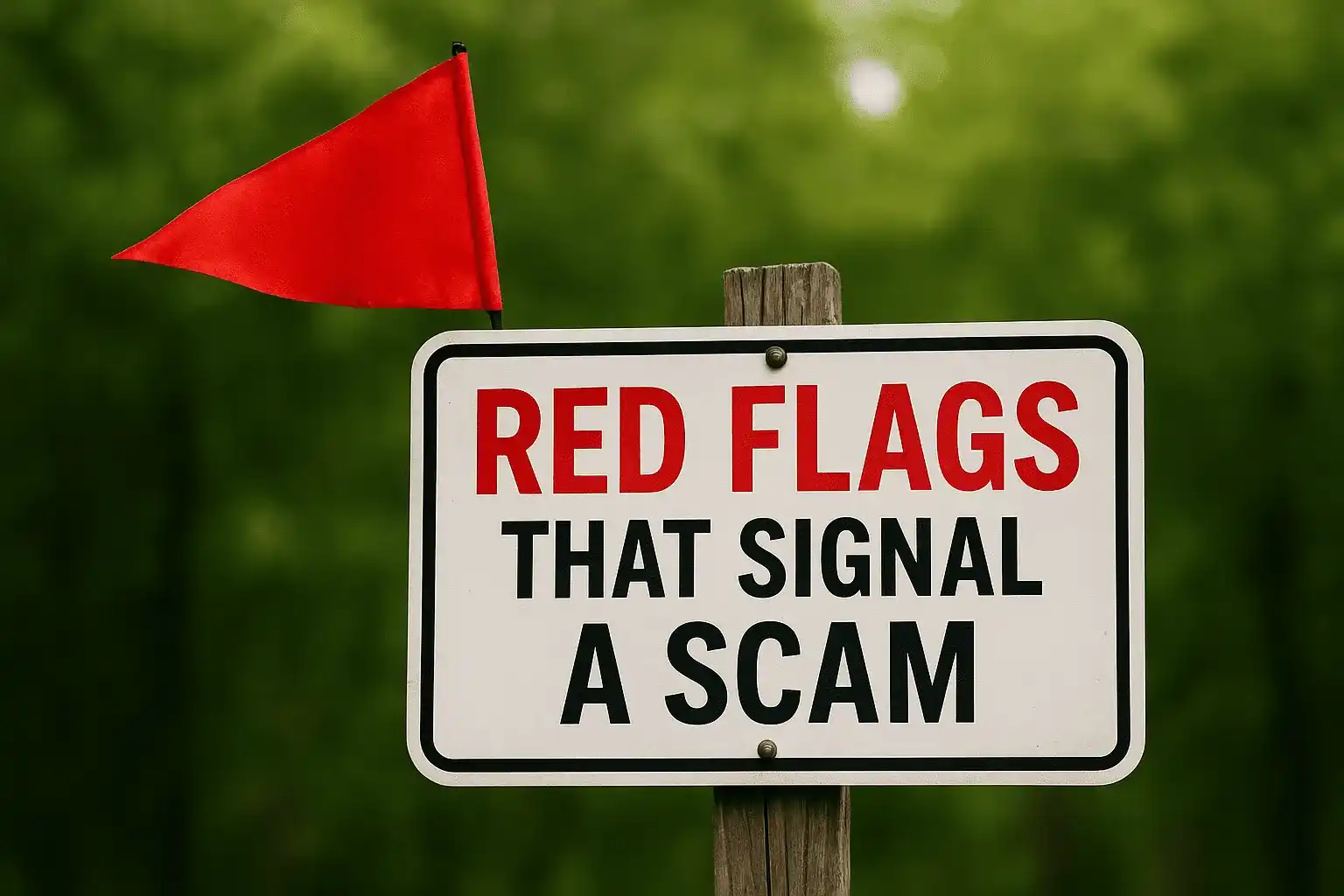 Red flags that signal a scam