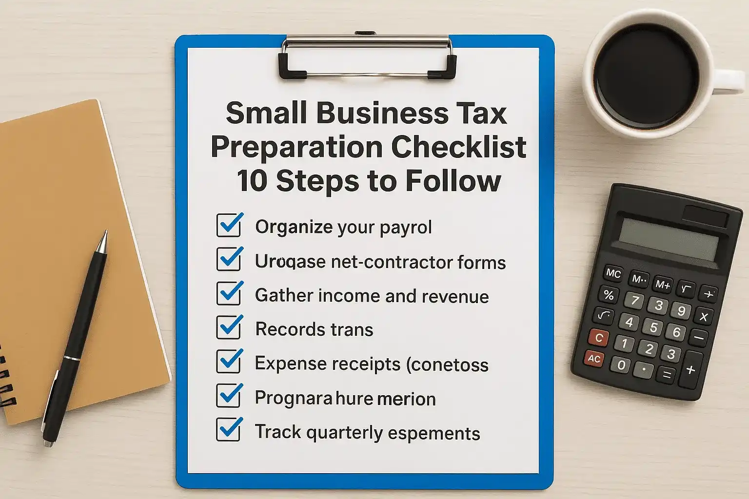 small business tax preparation checklist