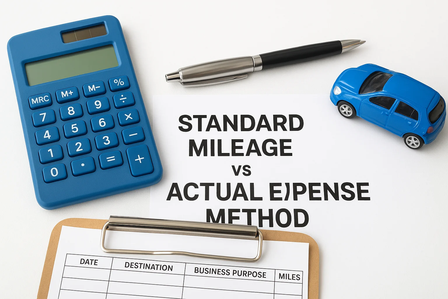 Standard mileage vs actual expense method