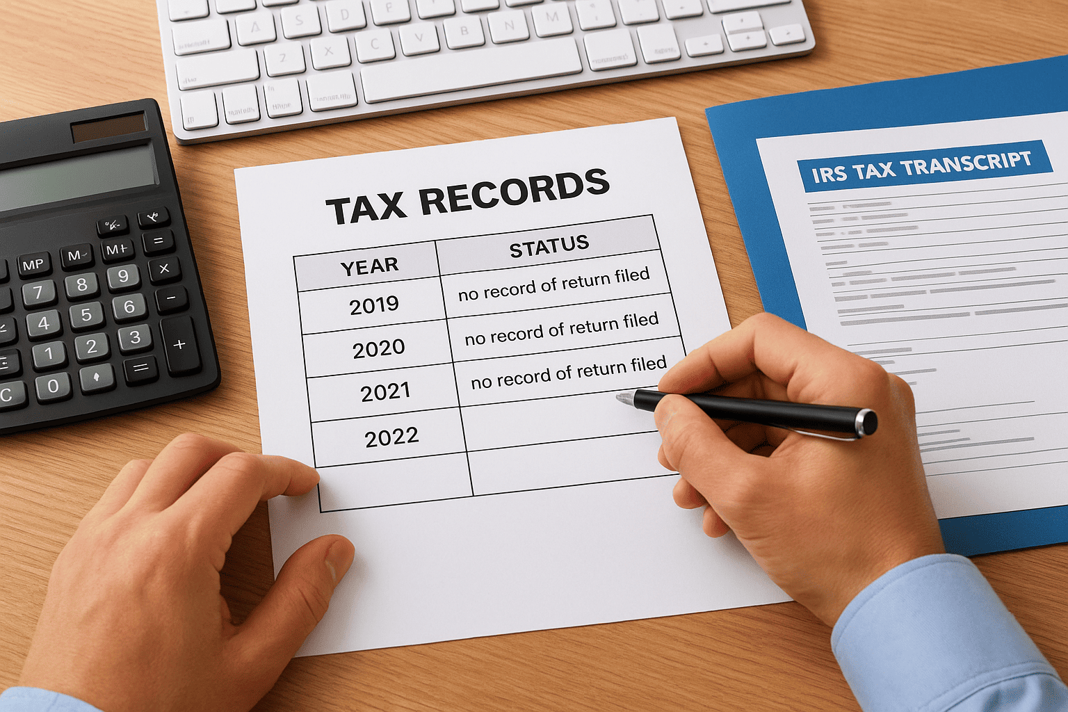 Step 1. Confirm which years you missed and gather records