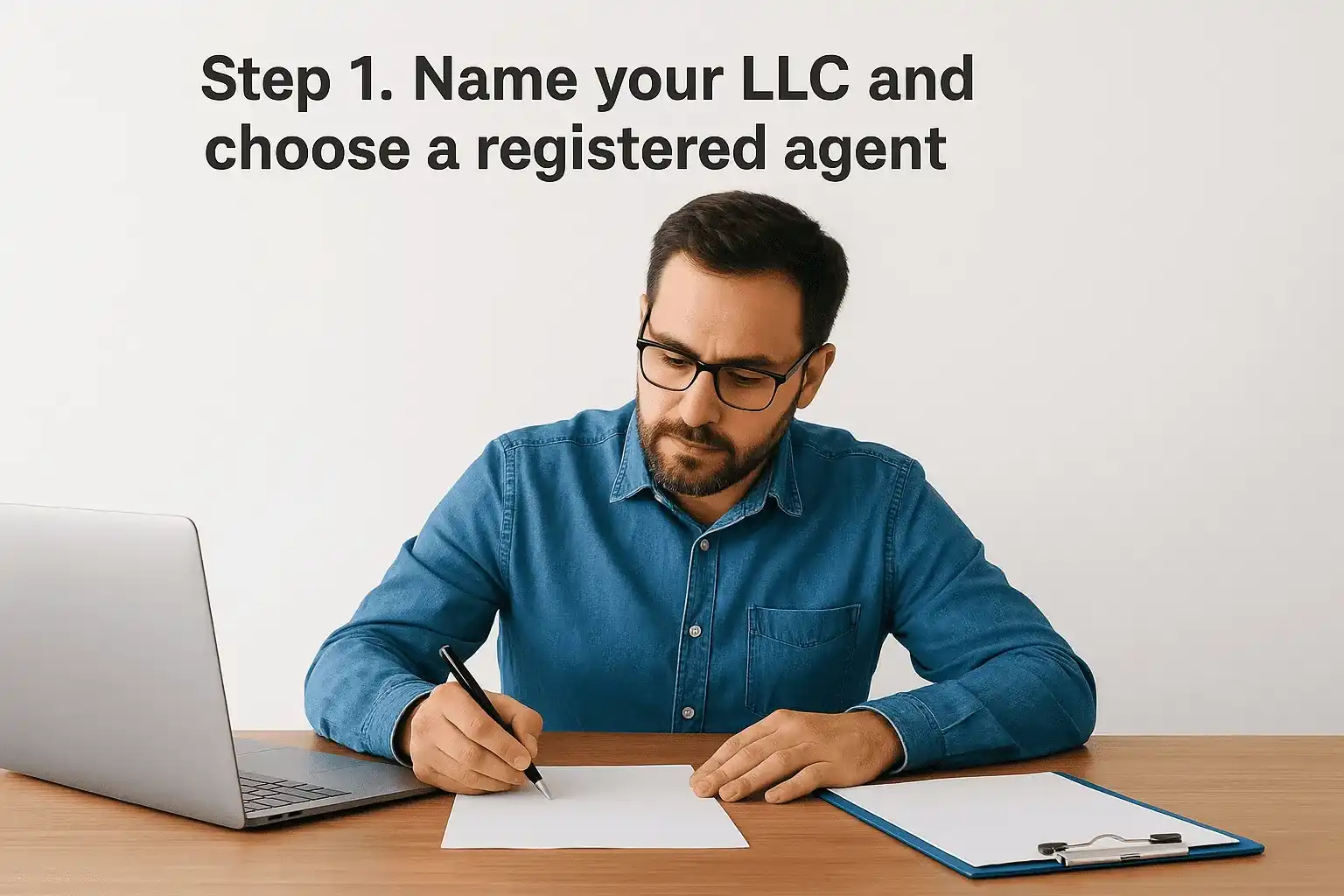 Step 1. Name your LLC and choose a registered agent