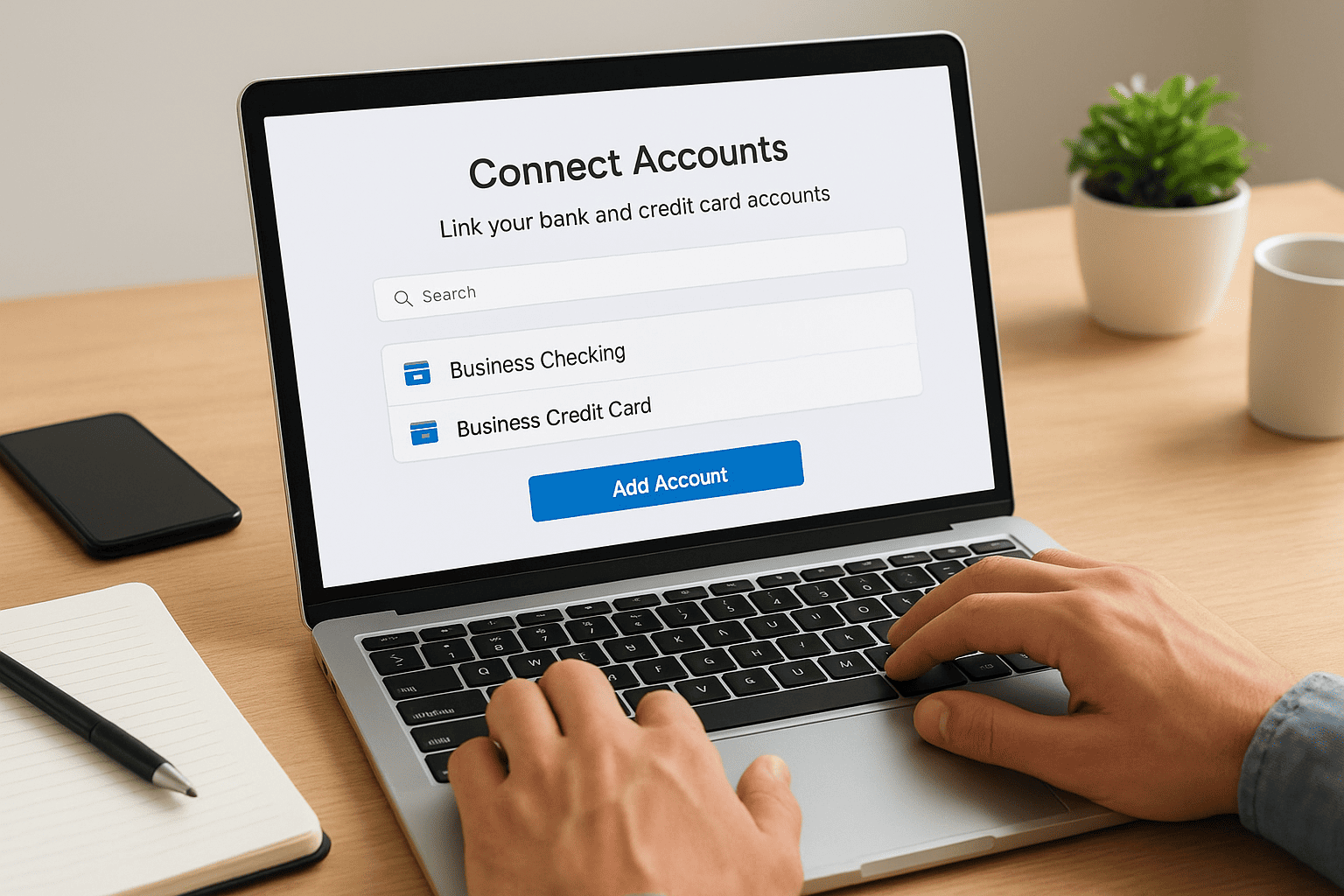 Step 2. Connect accounts and import transactions