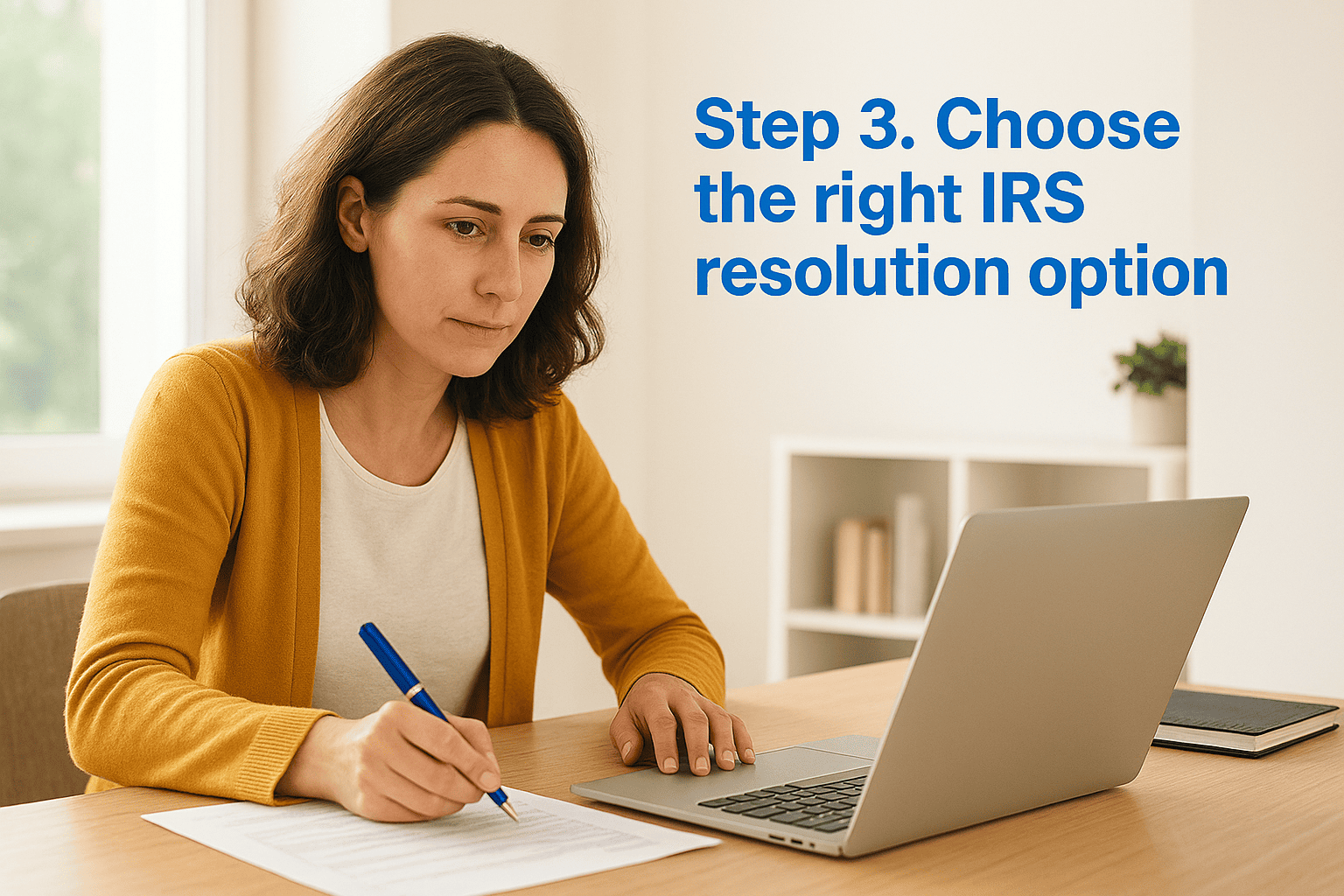 Step 3. Choose the right IRS resolution option