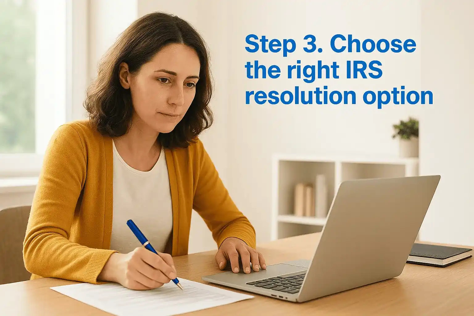 Step 3. Choose the right IRS resolution option