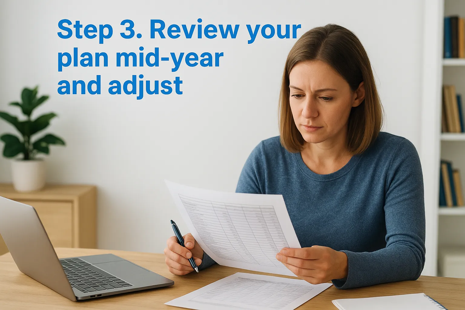 Step 3. Review your plan mid-year and adjust