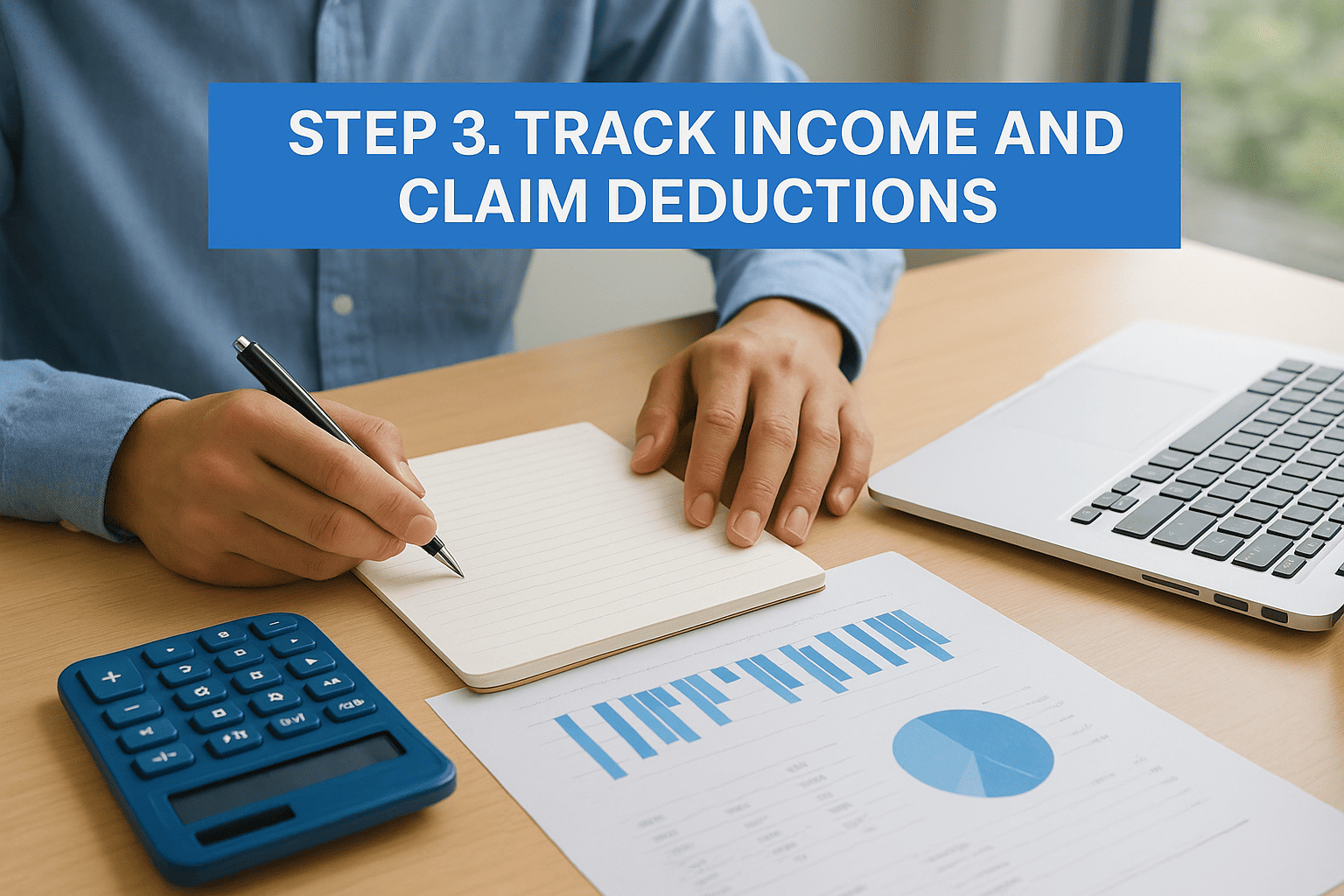 Step 3. Track income and claim deductions