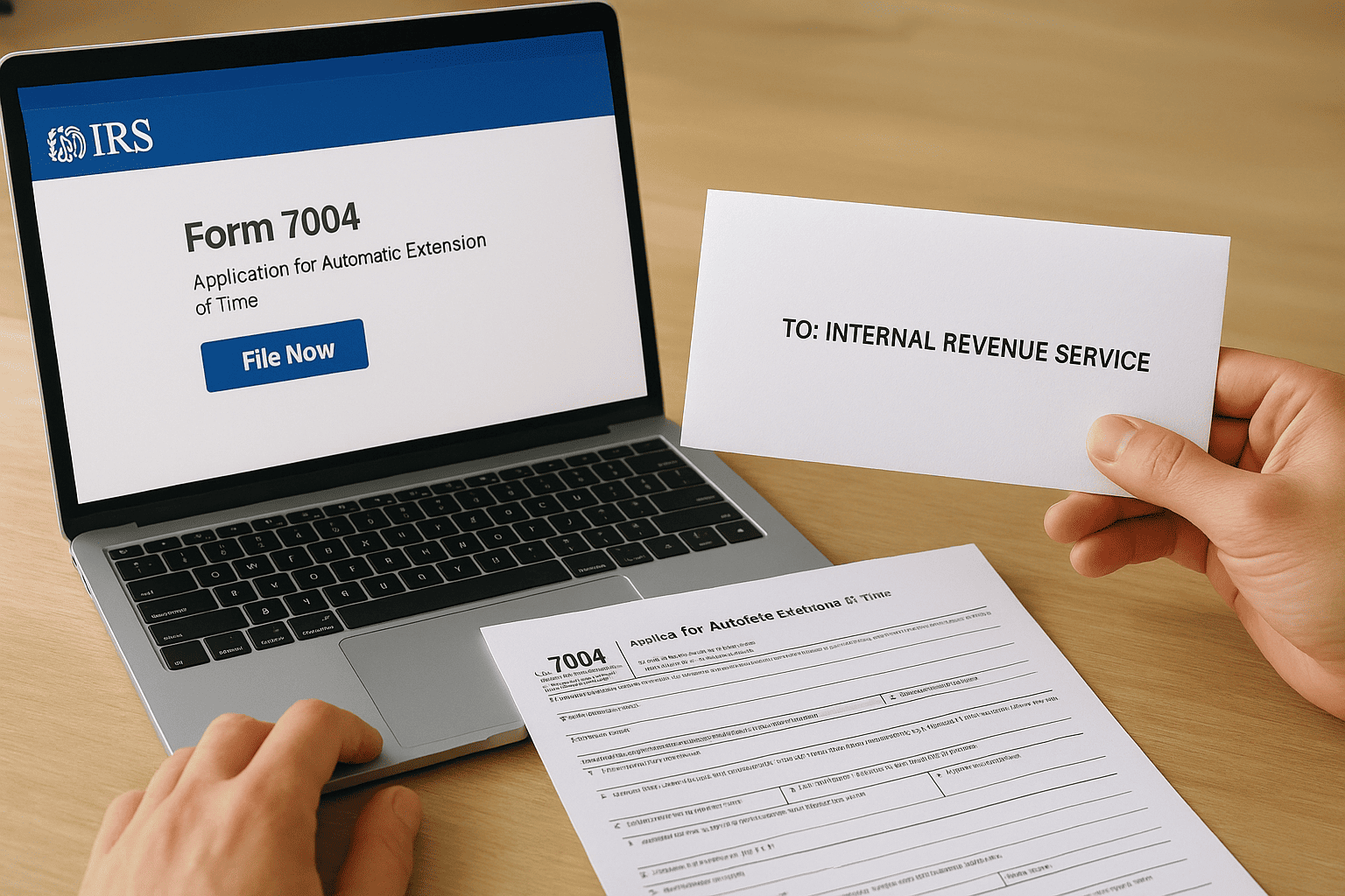 Step 4. File Form 7004 online or by mail