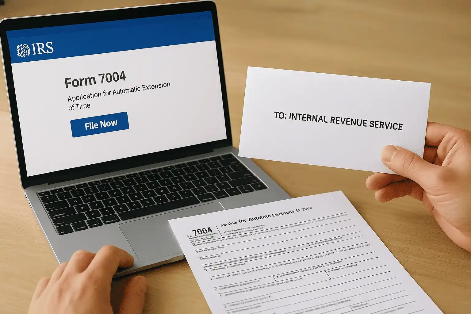 Step 4. File Form 7004 online or by mail