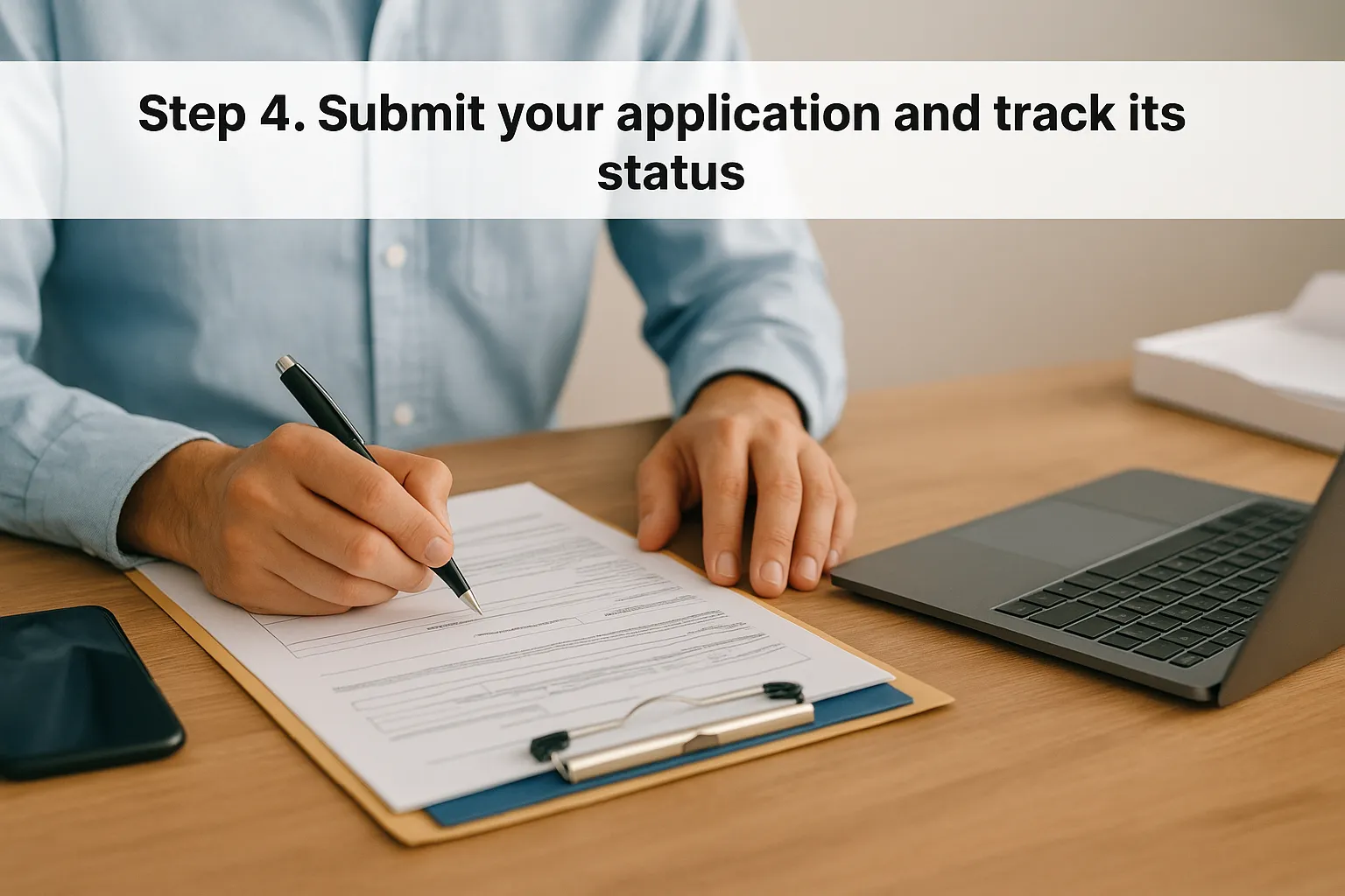 Step 4. Submit your application and track its status
