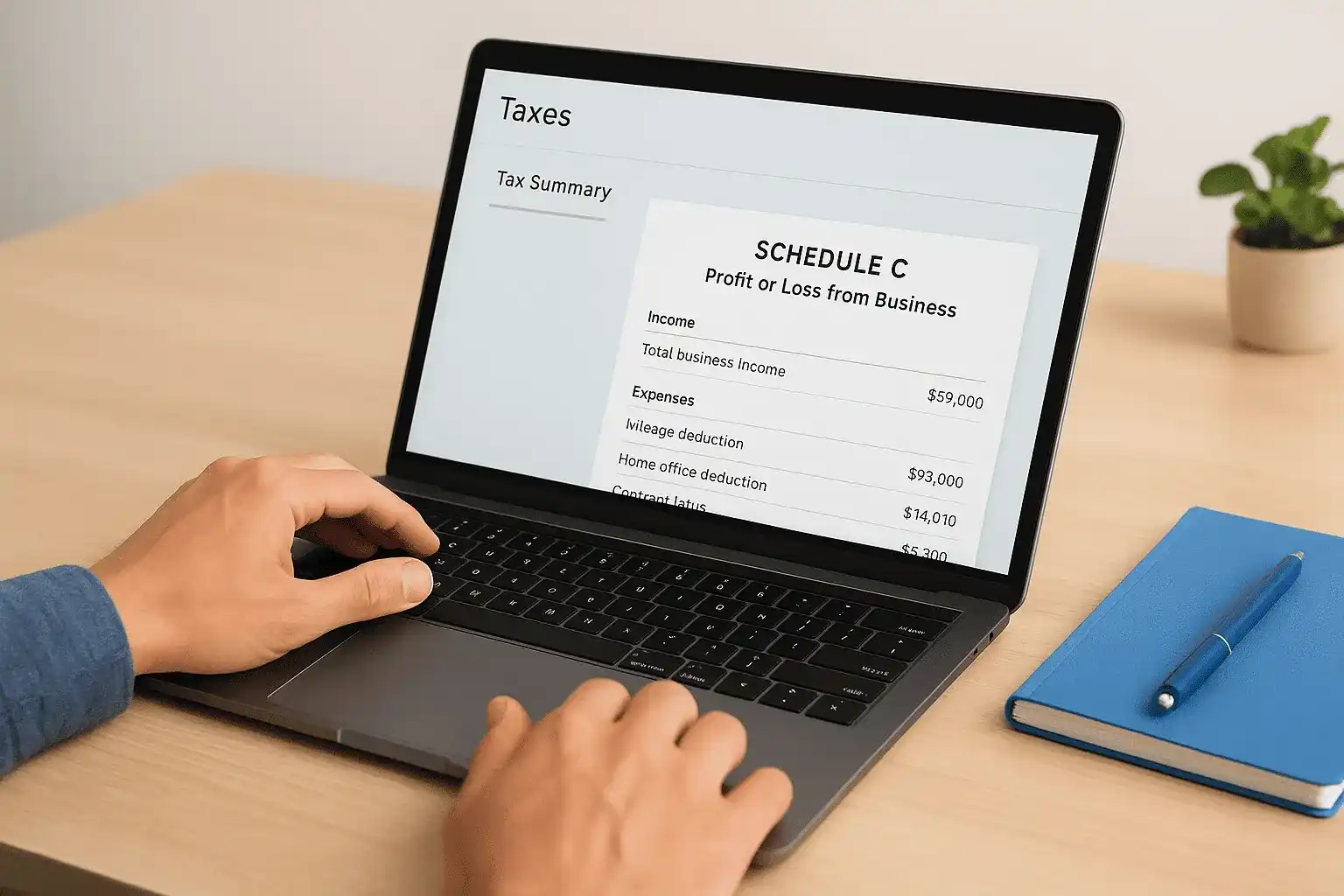 Step 6. Prep Schedule C data and export for filing