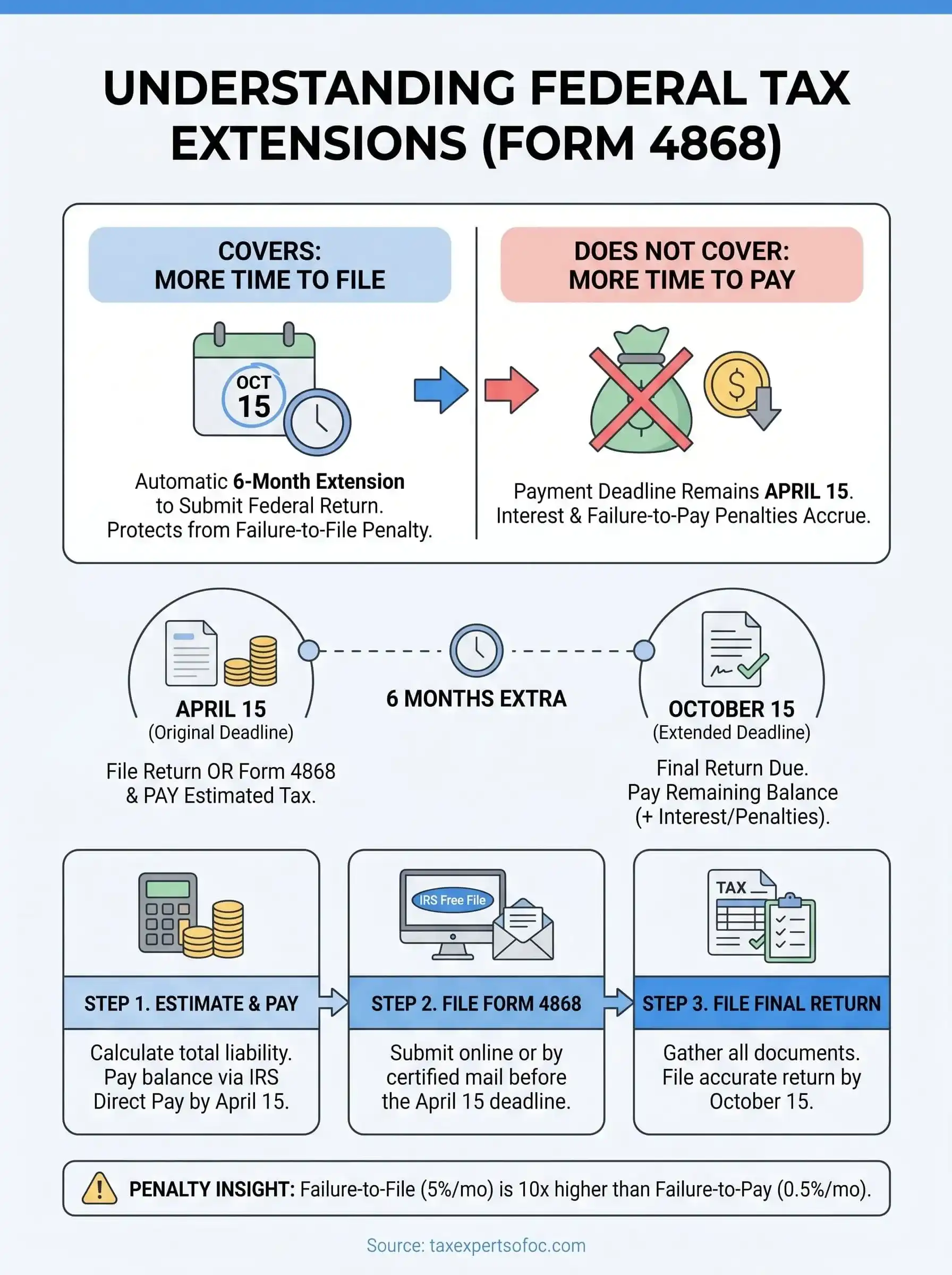 tax extension infographic