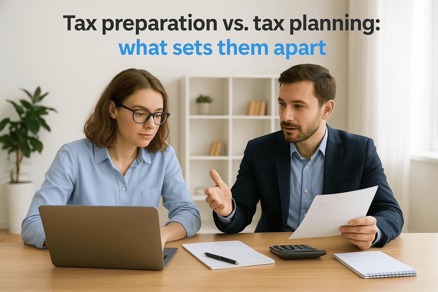Tax preparation vs. tax planning: what sets them apart