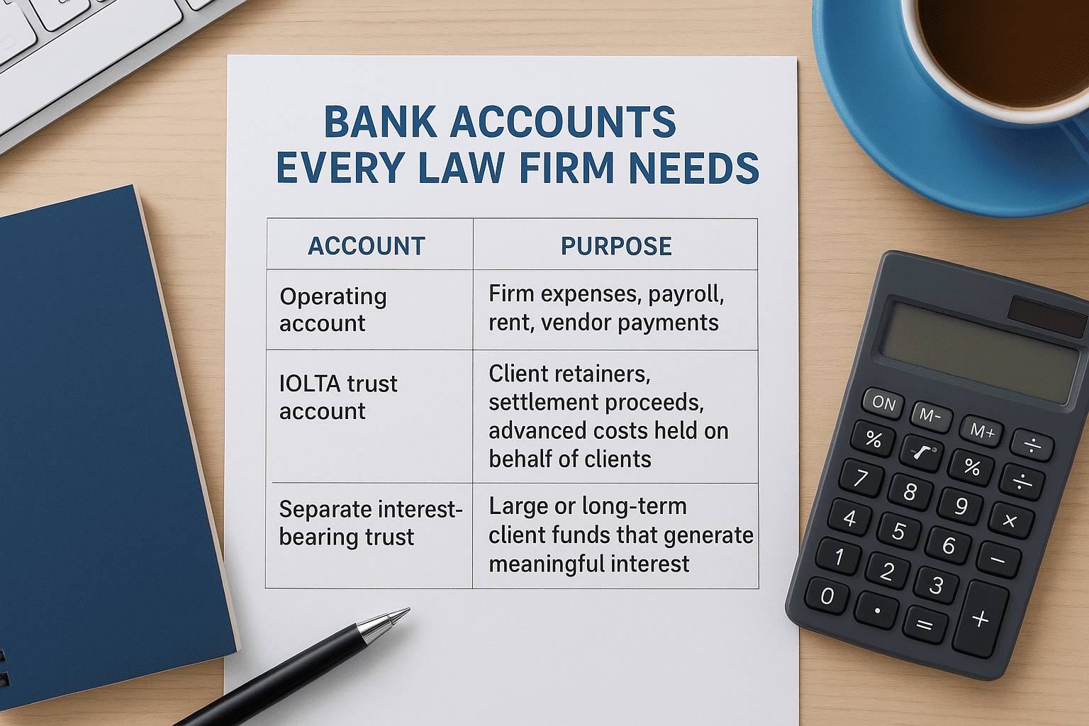 The bank accounts every law firm needs