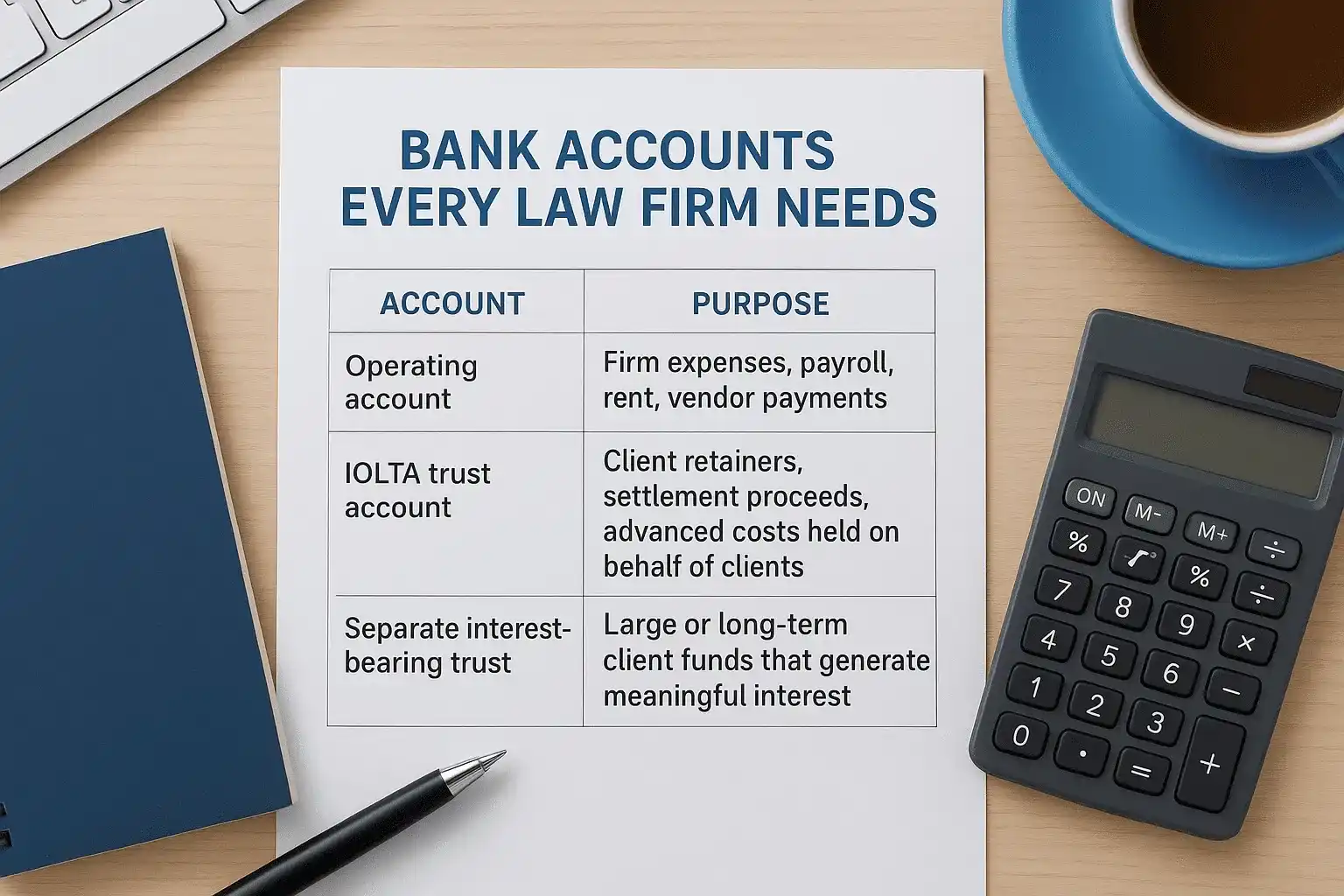 The bank accounts every law firm needs