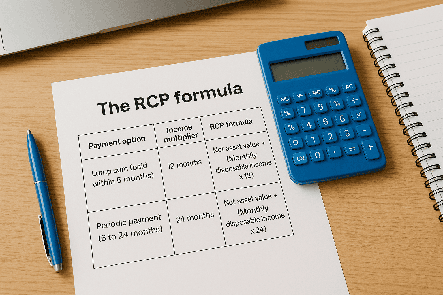 The RCP formula