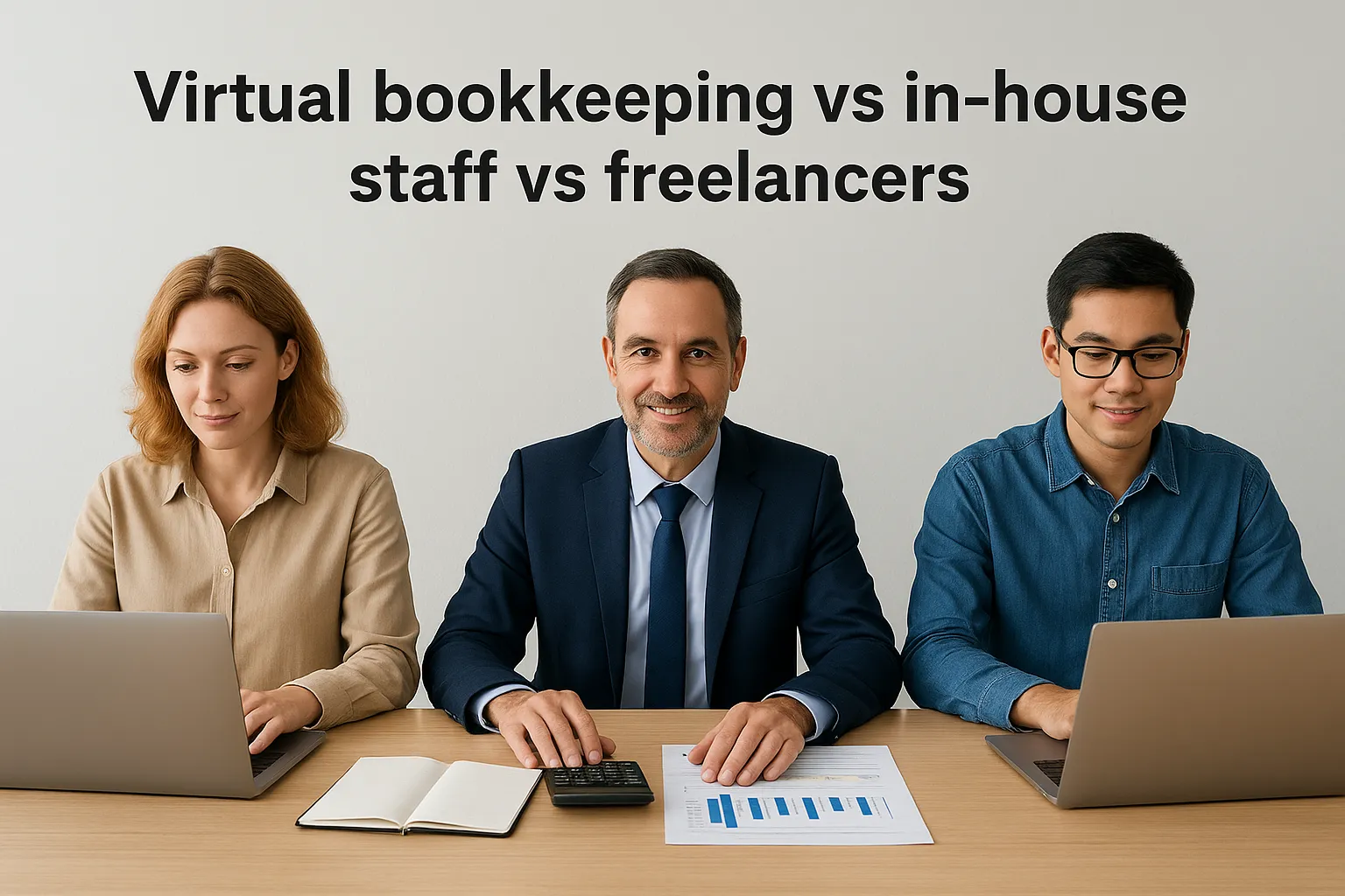 Virtual bookkeeping vs in-house staff vs freelancers