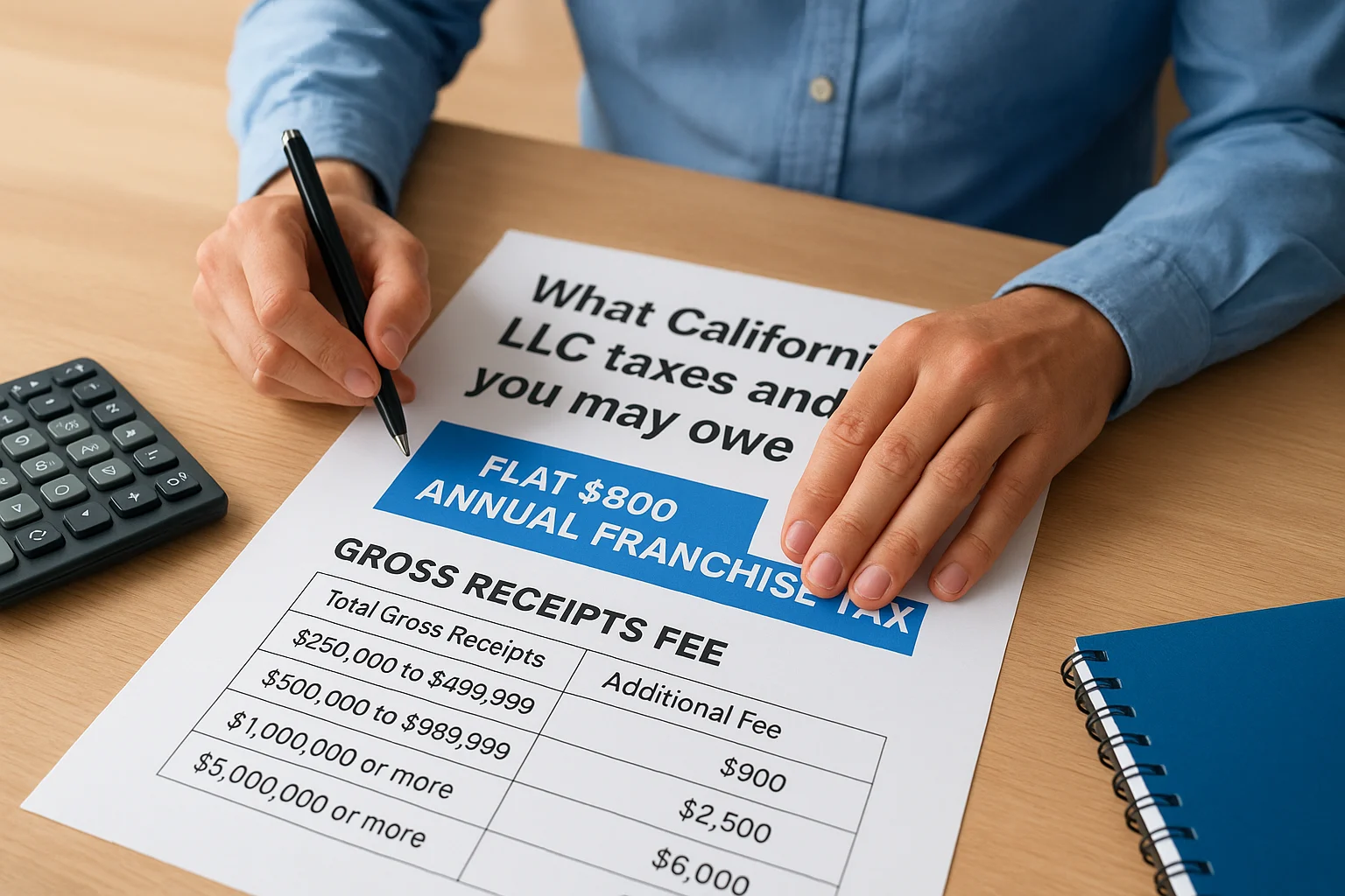 What California LLC taxes and fees you may owe