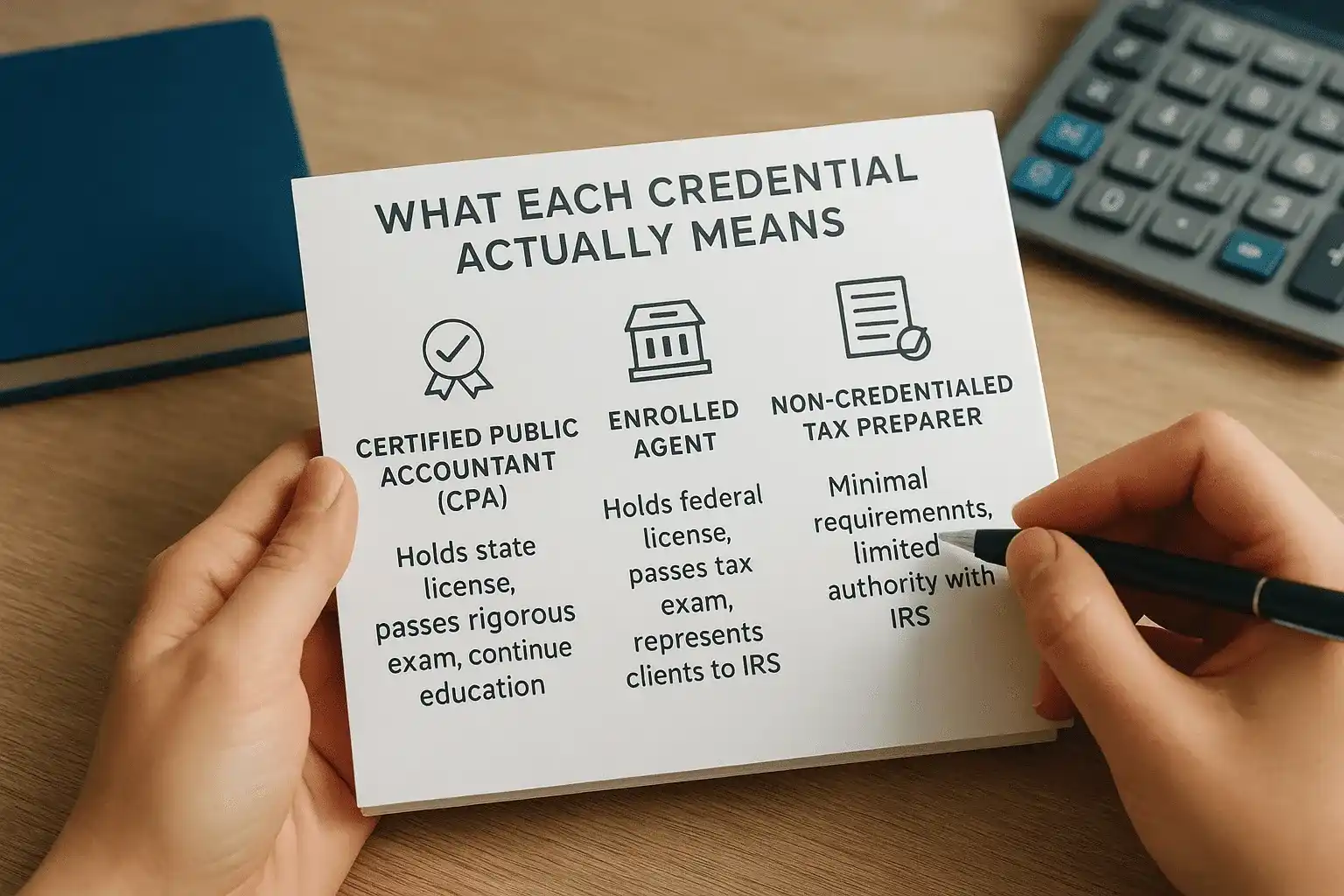 What each credential actually means