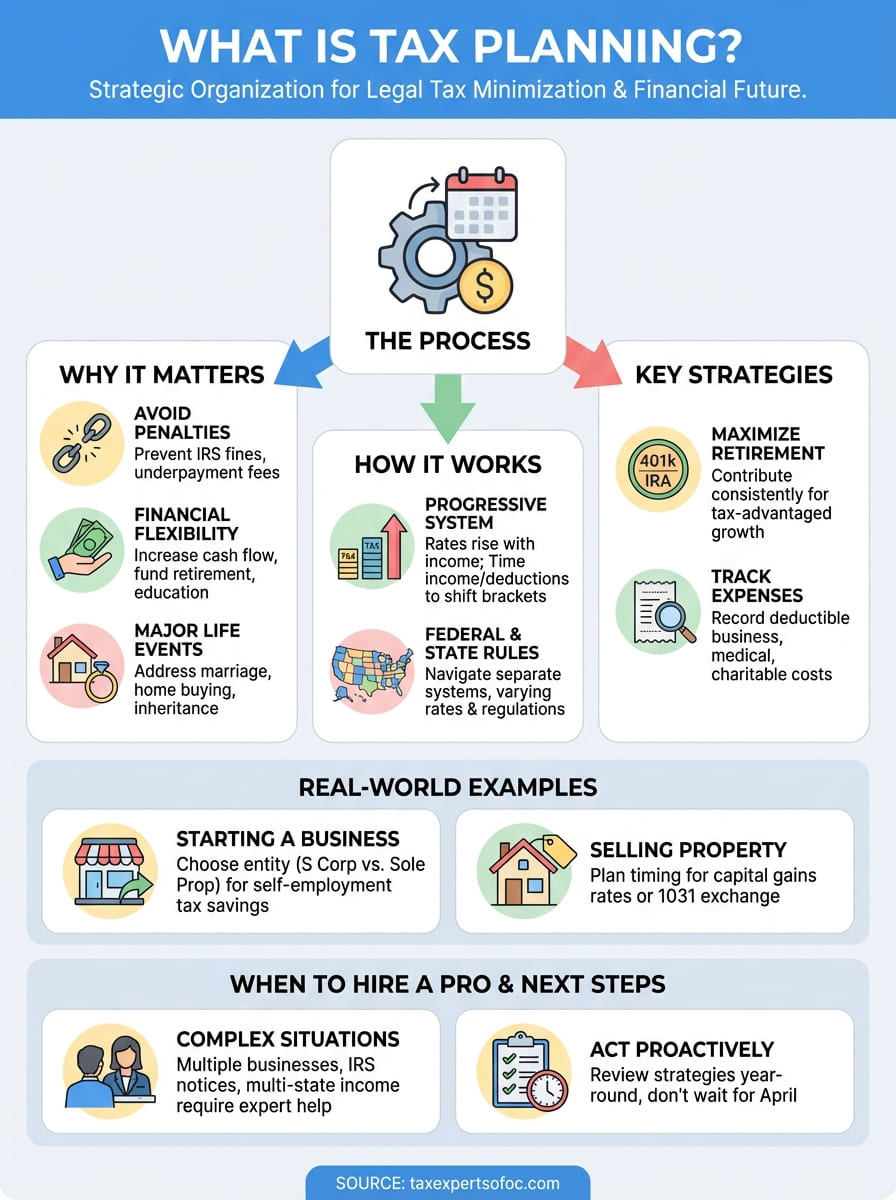 what is tax planning infographic