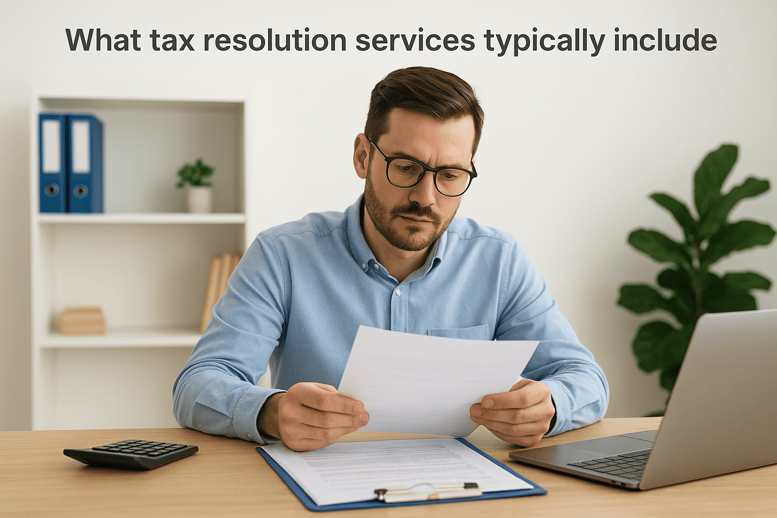 What tax resolution services typically include
