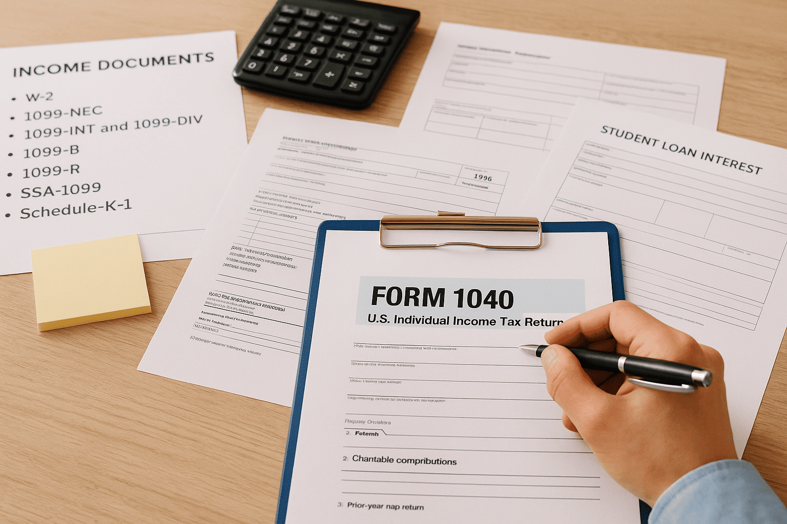What to gather before you start Form 1040