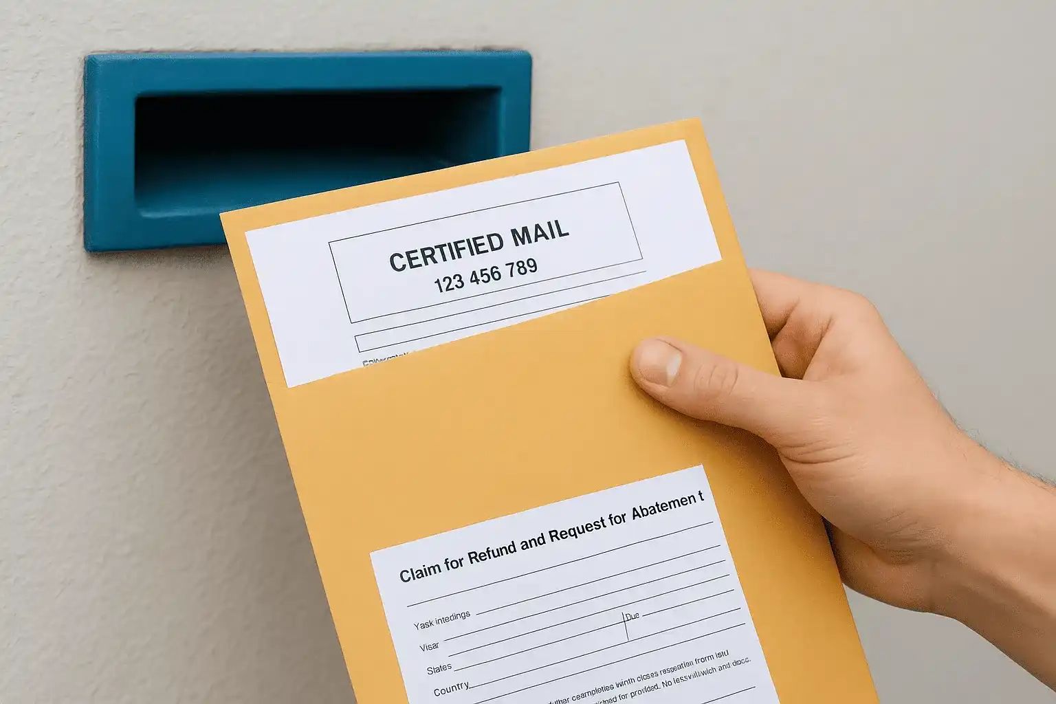 Where to mail your completed Form 843