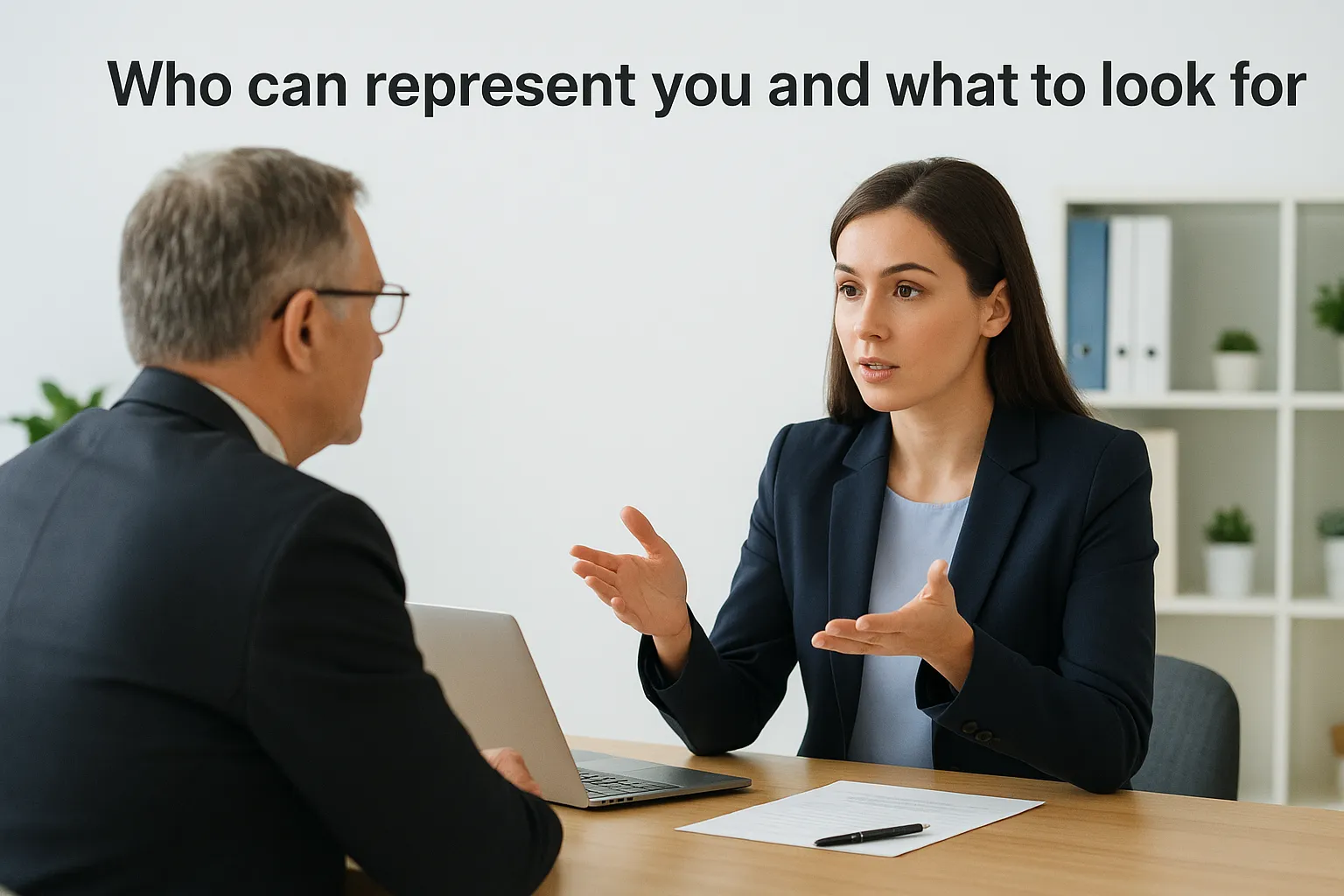 Who can represent you and what to look for