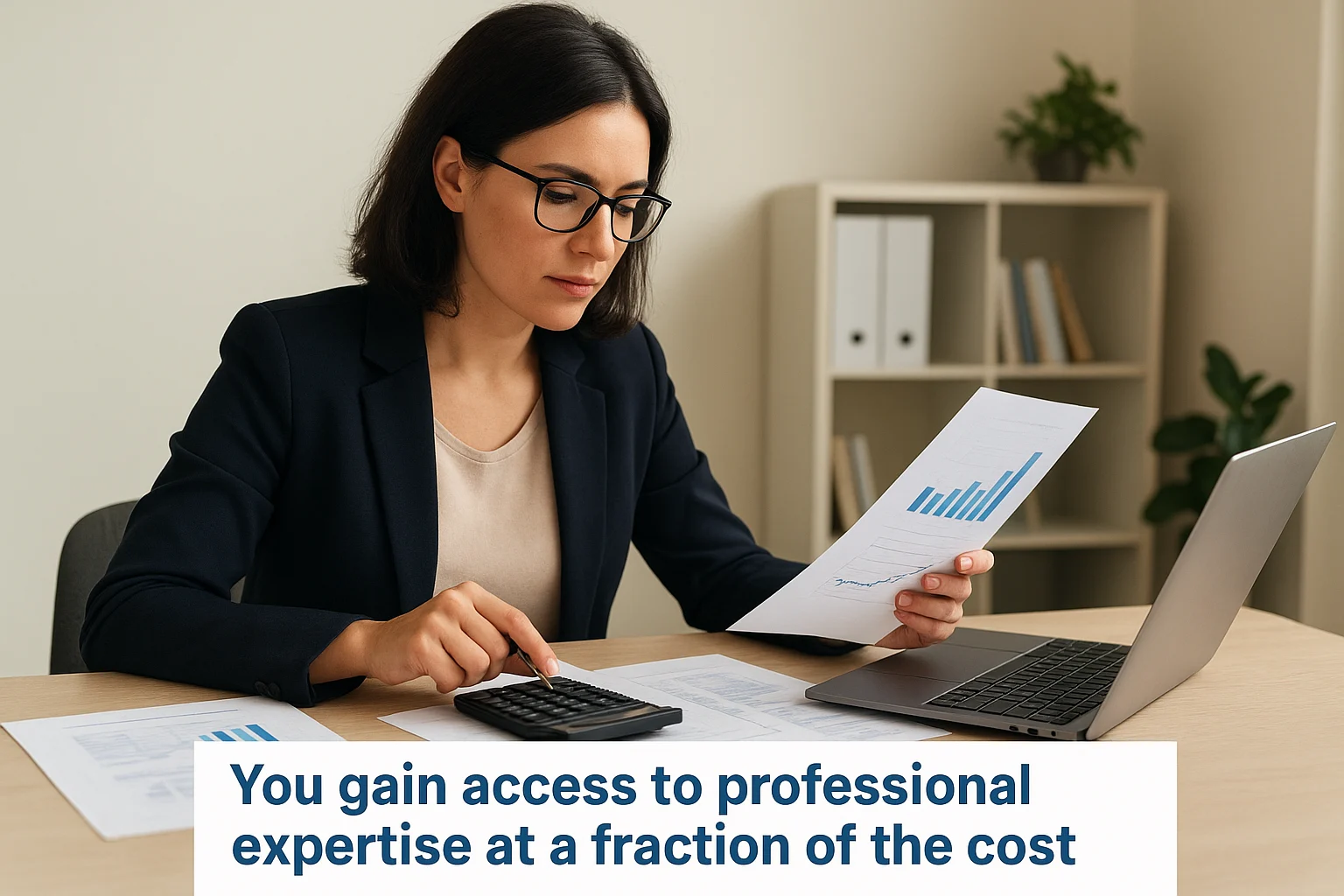 You gain access to professional expertise at a fraction of the cost